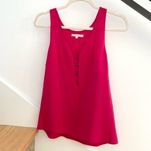 Madewell x Eliot Fuchsia Silk Tank
